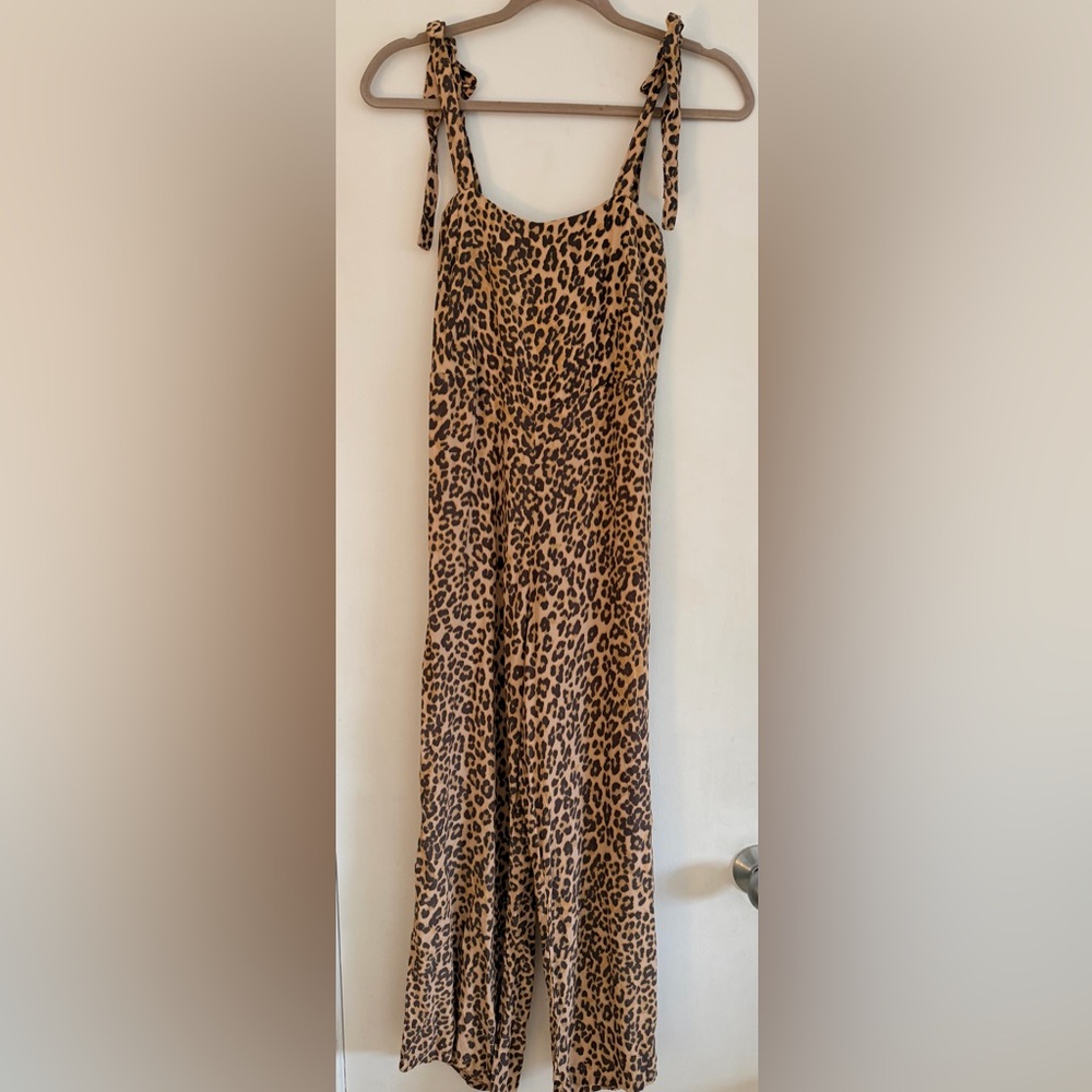 Faithfull the Brand Leopard Print Jumpsuit